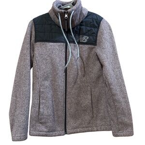 New Balance Pink Herringbone Jacket Womens S